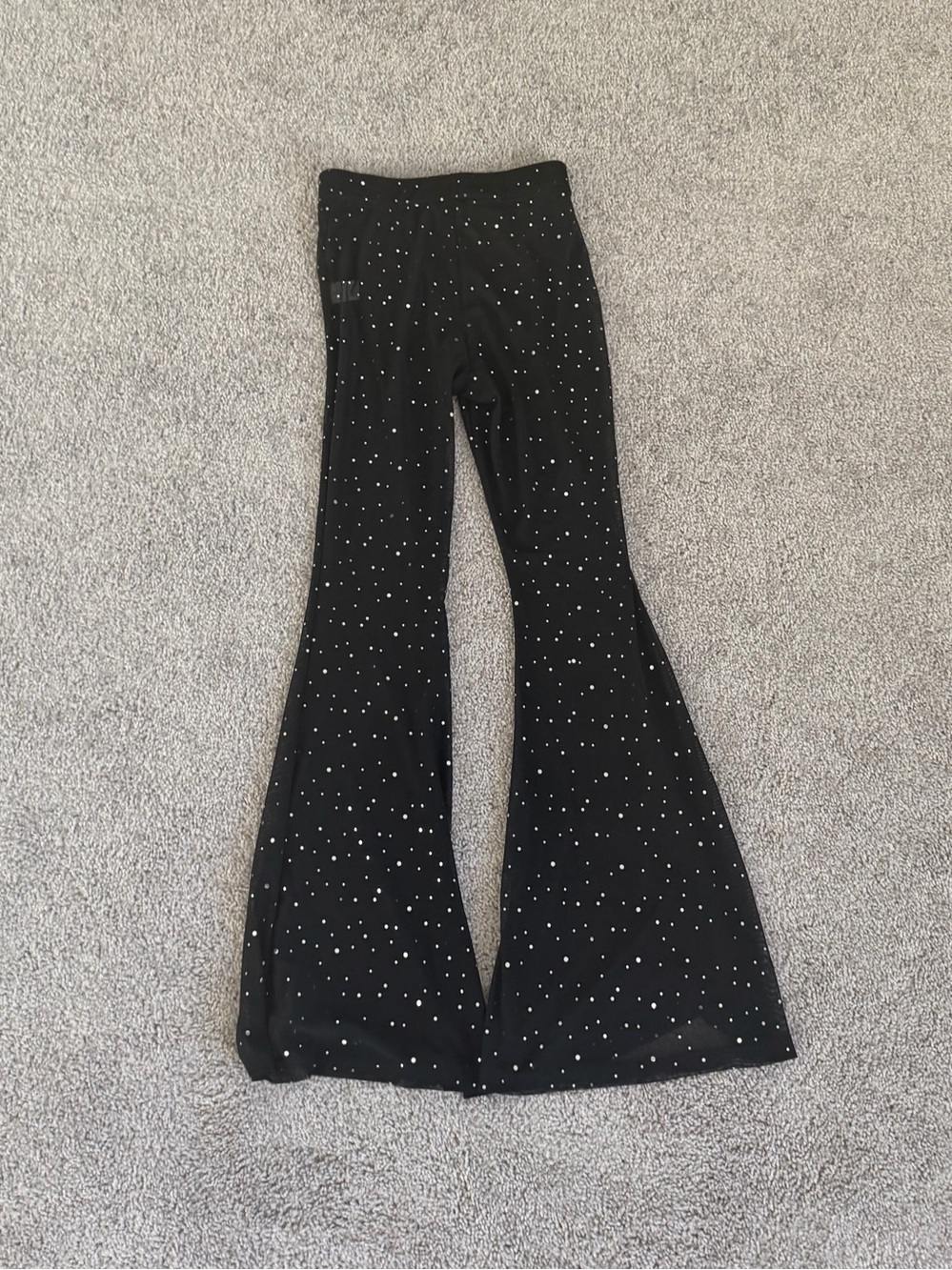 Black Sparkle Flare Jeans - Women's Stylish Flared leggings